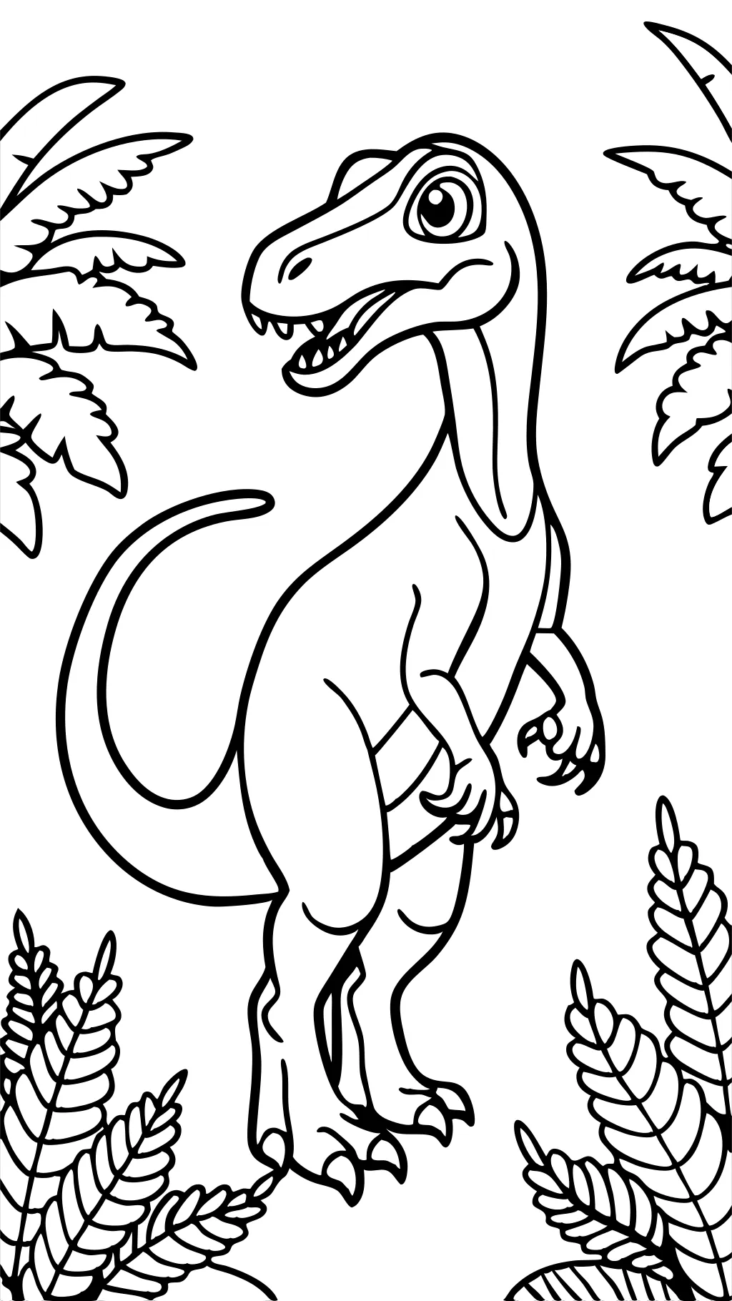 Páginas para colorear de dinosaurio Velociraptor